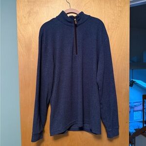 Vineyard Vines Men's Dark Blue Quarter Zip Sweater